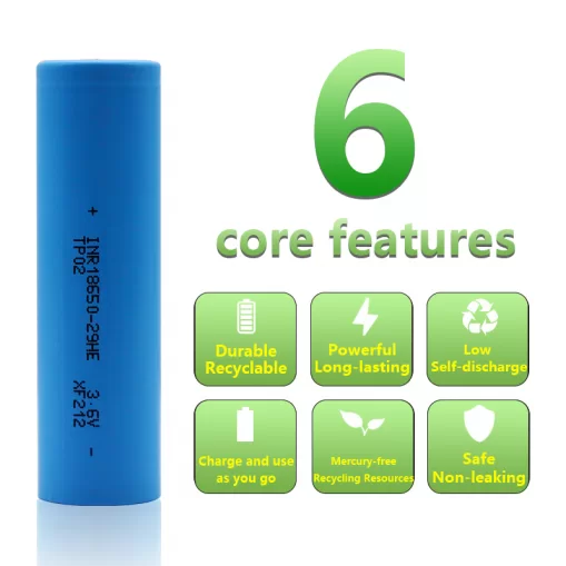 Jawepower 18650 Lithium Battery Source Manufacturer Safe Rechargeable Cylindrical Battery