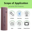 21700 lithium battery has reliable power and discharges continuously and stably.